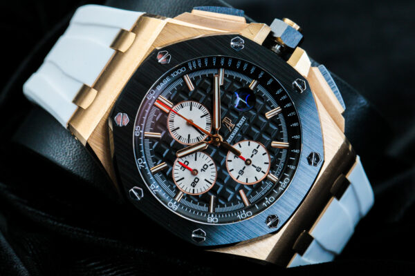 Audemars Piguet Royal Oak Offshore Chronograph Rose Gold Black Ceramic 44mm Box & Archives 26401RO.OO.A002CA.01
