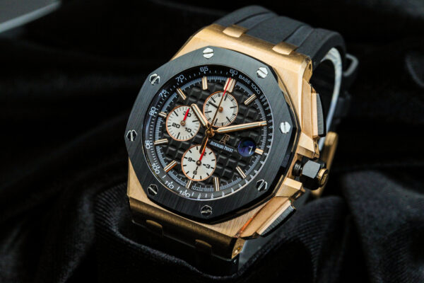 Audemars Piguet Royal Oak Offshore Chronograph Rose Gold Black Ceramic 44mm Box & Archives 26401RO.OO.A002CA.01 - Image 8