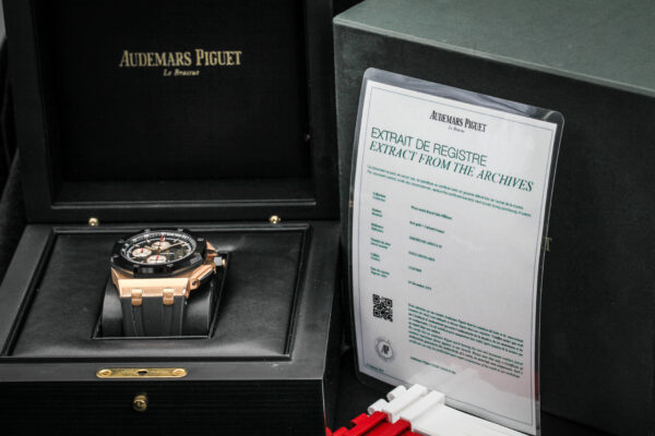 Audemars Piguet Royal Oak Offshore Chronograph Rose Gold Black Ceramic 44mm Box & Archives 26401RO.OO.A002CA.01 - Image 22